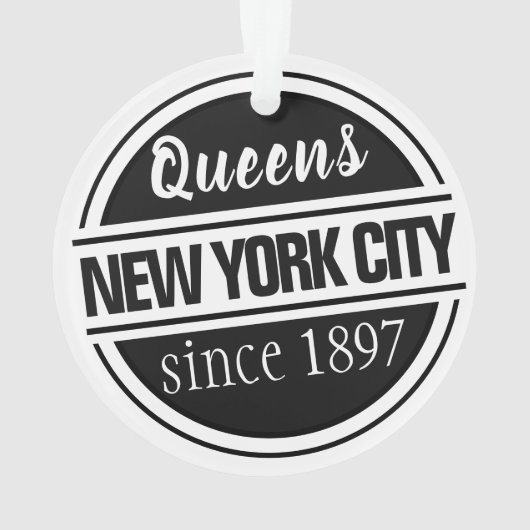 Queens NYC 1897 Ornament (Rückseite)