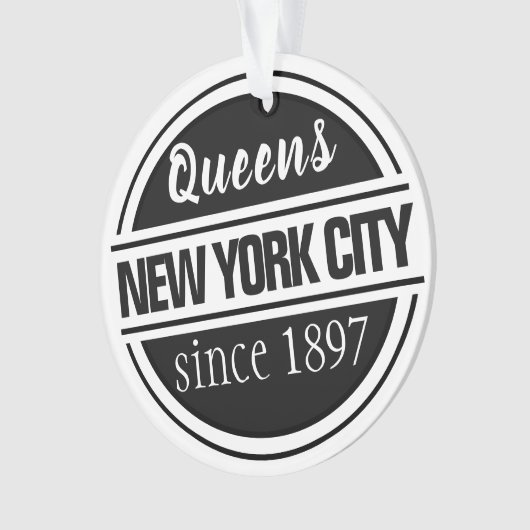 Queens NYC 1897 Ornament (Vorderseite)