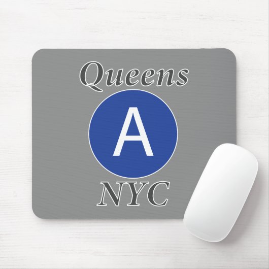 Queens NYC A Train Mousepad (Mit Mouse)