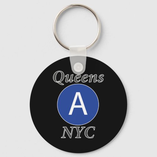 Queens NYC A Train Schlüsselanhänger (Vorderseite)