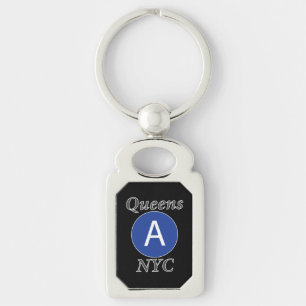 Queens NYC A-Zug Schlüsselanhänger