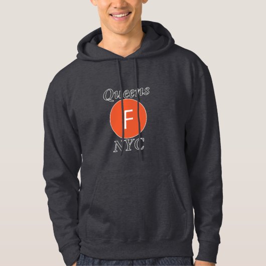 Queens NYC F-Zug Hoodie (Vorderseite)