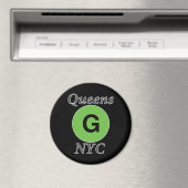 Queens NYC G Train Magnet (In Situ (Geschirrspüler))