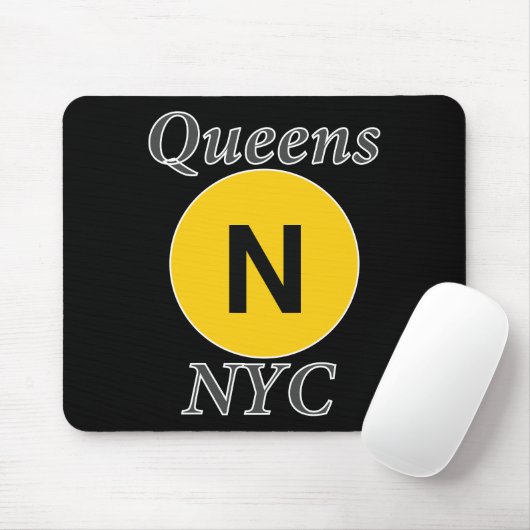 Queens NYC N Train Mousepad (Mit Mouse)