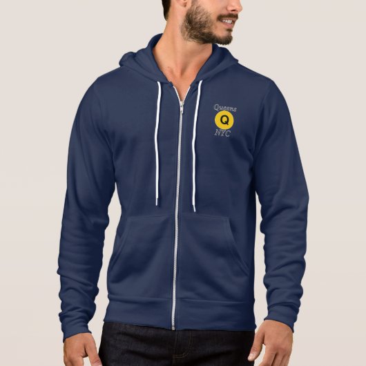 Queens NYC Q-Zug Hoodie (Vorderseite)