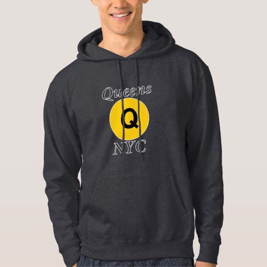 Queens NYC Q-Zug Hoodie (Vorderseite)