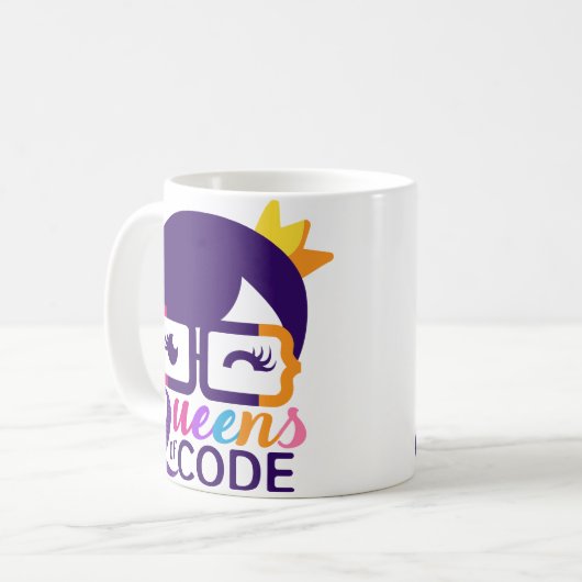Queens of Code Mug Kaffeetasse (Vorderseite Links)