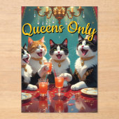 Queens only! acryleinladungen (Vorderseite)