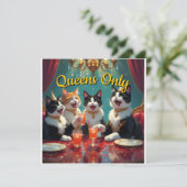 Queens only! einladung (Stehend Vorderseite)