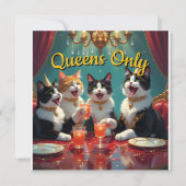 Queens only! einladung (Vorderseite)