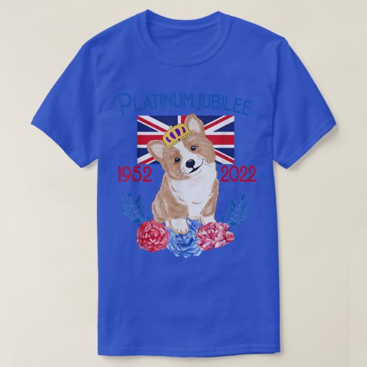 Queens Platinum Jubilee 2022 Britische Königin T-Shirt (Design vorne)