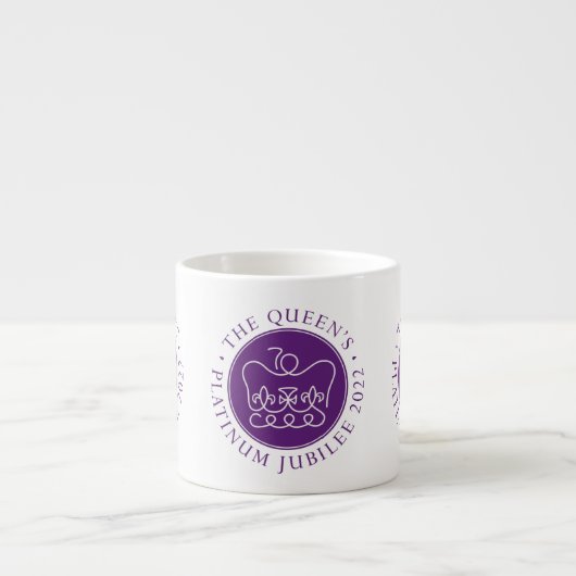 Queen's Platinum Jubilee Espressotasse (Vorderseite)