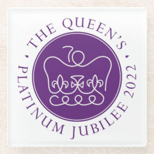 Queen's Platinum Jubilee Glasuntersetzer