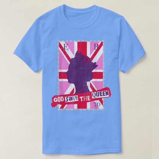 QUEENS PLATINUM JUBILEE GOD RETTETE DIE QUEEN T-Shirt (Design vorne)