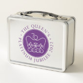 Queen's Platinum Jubilee Metal Lunch Box (Rückseite)