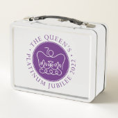Queen's Platinum Jubilee Metall Brotdose (Rückseite)