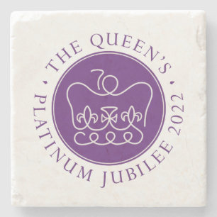 Queen's Platinum Jubilee Steinuntersetzer