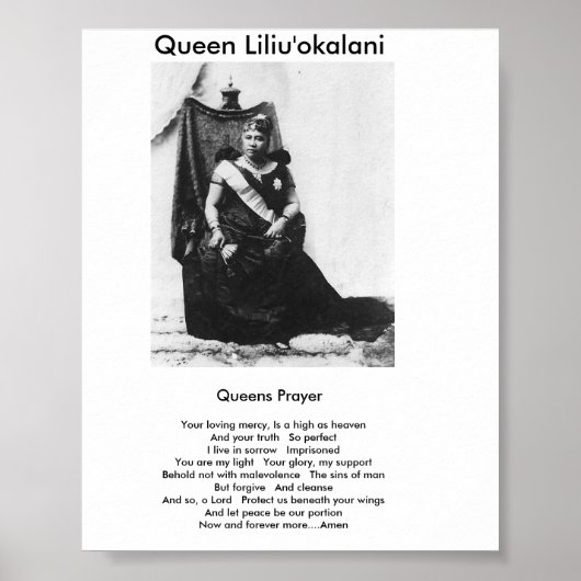 Queens Prayer Poster (Vorne)