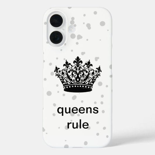 Queens Rule Crown Case-Mate iPhone Hülle (Rückseite)