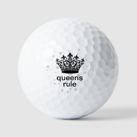 Queens Rule Crown Golfball (Vorderseite)