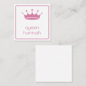 Queens Rule Pink Crown Begleitkarte (Vorne/Hinten)