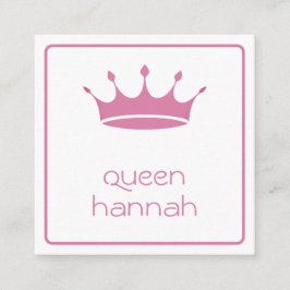 Queens Rule Pink Crown Begleitkarte