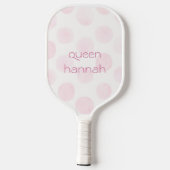 Queens Rule Pink Crown  Pickleball Schläger (Rückseite)