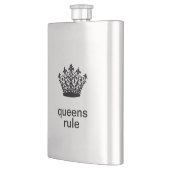Queens Rule Stainless Flachmann (Links)