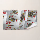 Queens Scattered Poker Cards, Handtuch (Handtuch)