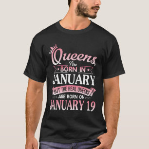 Queens sind Geboren in Jan Real Queens Geboren am T-Shirt