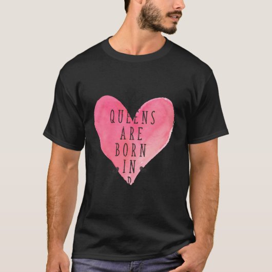 Queens sind im April Geboren T-Shirt (Vorderseite)