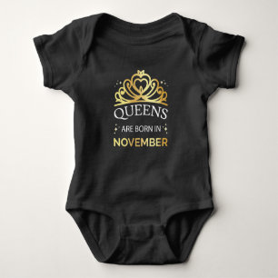 Queens sind im November Geboren I Baby Strampler