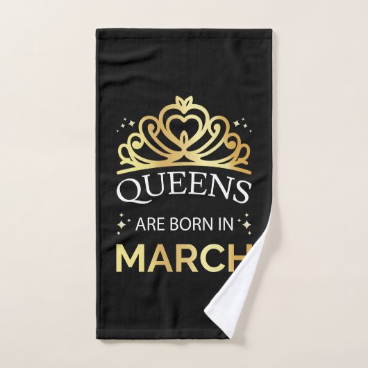 Queens sind in März I Geboren Badhandtuch Set (Handtuch)