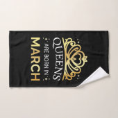 Queens sind in März I Geboren Badhandtuch Set (Handtuch)