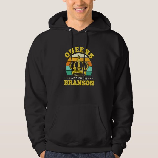 Queens sind von Branson Heimat Missouri Zuhause St Hoodie (Vorderseite)