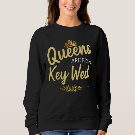 Queens sind von West Fl Florida Funny Zuhause Roo Sweatshirt (Vorderseite)