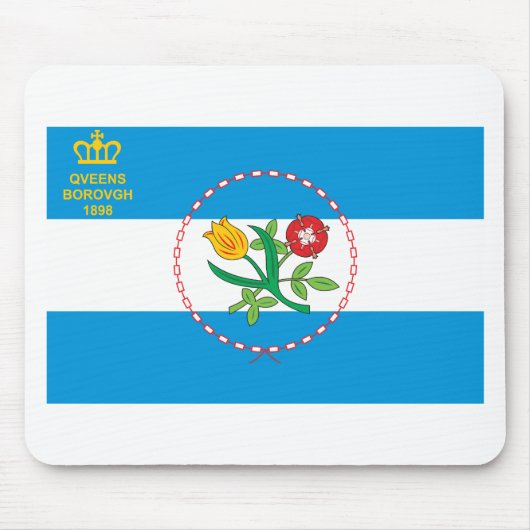 Queens-Stadt-Flagge Mousepad (Vorne)