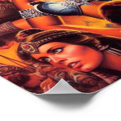 Queens, Vintager Krieger Poster (Ecke)