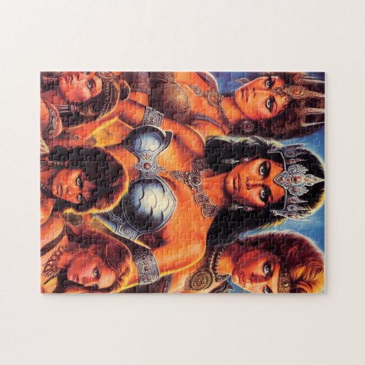 Queens, Vintager Krieger Puzzle (Horizontal)