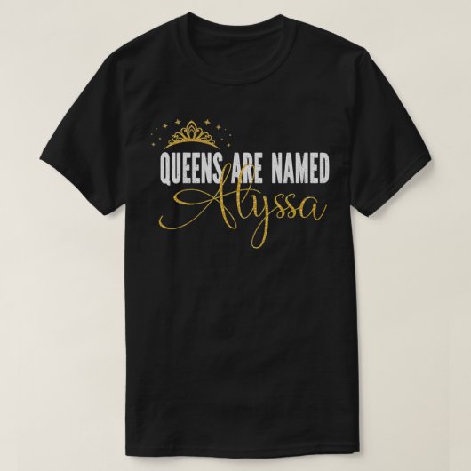 Queens werden als Personalisierter Vorname Gi beze T-Shirt (Design vorne)