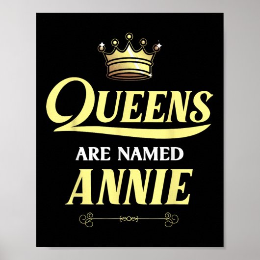 Queens werden als Personalisiertes Geschenk von An Poster (Vorne)