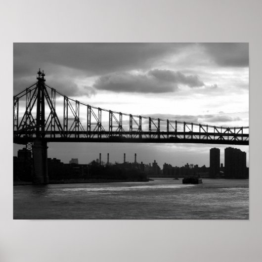 Queensboro Bridge 15 x 11 Plakat - Keine Grenzen (Vorne)