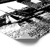 Queensboro Bridge Boats Seekunst Poster (Ecke)
