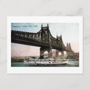 Queensboro Bridge nach New York City Postkarte