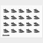 Queensboro Bridge Seebad Quadratischer Aufkleber (Blatt)