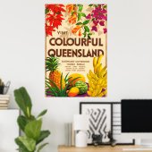 Queensland Australien Tourismus Poster (Heimbüro)
