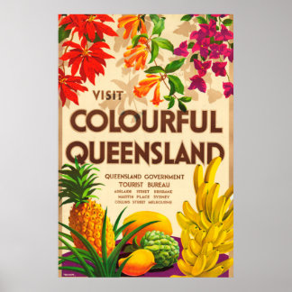 Queensland Australien Tourismus Poster