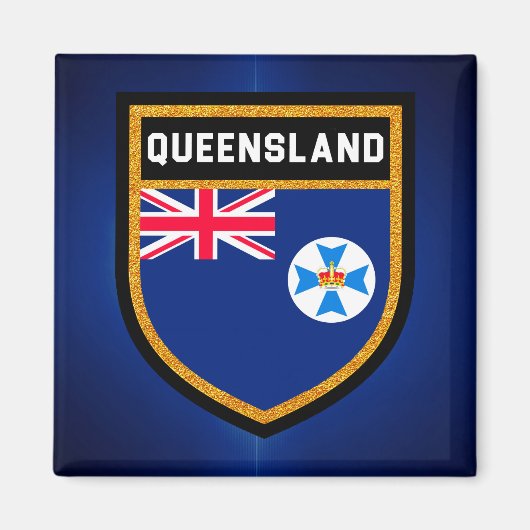 Queensland-Flagge Magnet (Vorne)