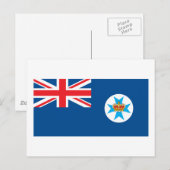 Queensland-Flagge Postkarte (Vorne/Hinten)
