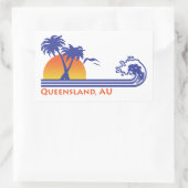 Queensland Rechteckiger Aufkleber (Tasche)